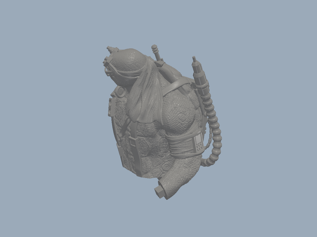 忍者神龟 爱因斯坦 高精度3D打印模型