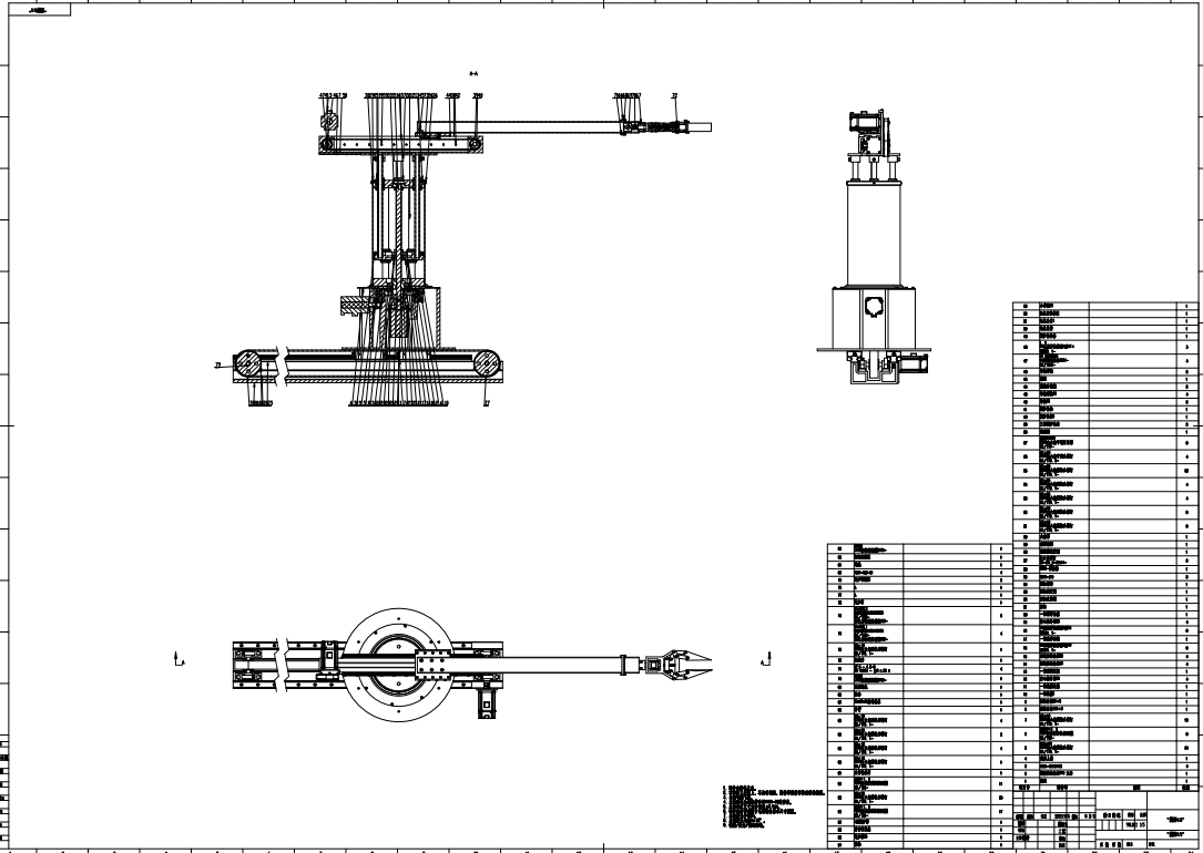 四轴机械臂发药机器人设计三维SW2020带参+CAD+说明书