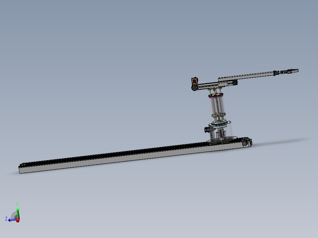 四轴机械臂发药机器人设计三维SW2020带参+CAD+说明书