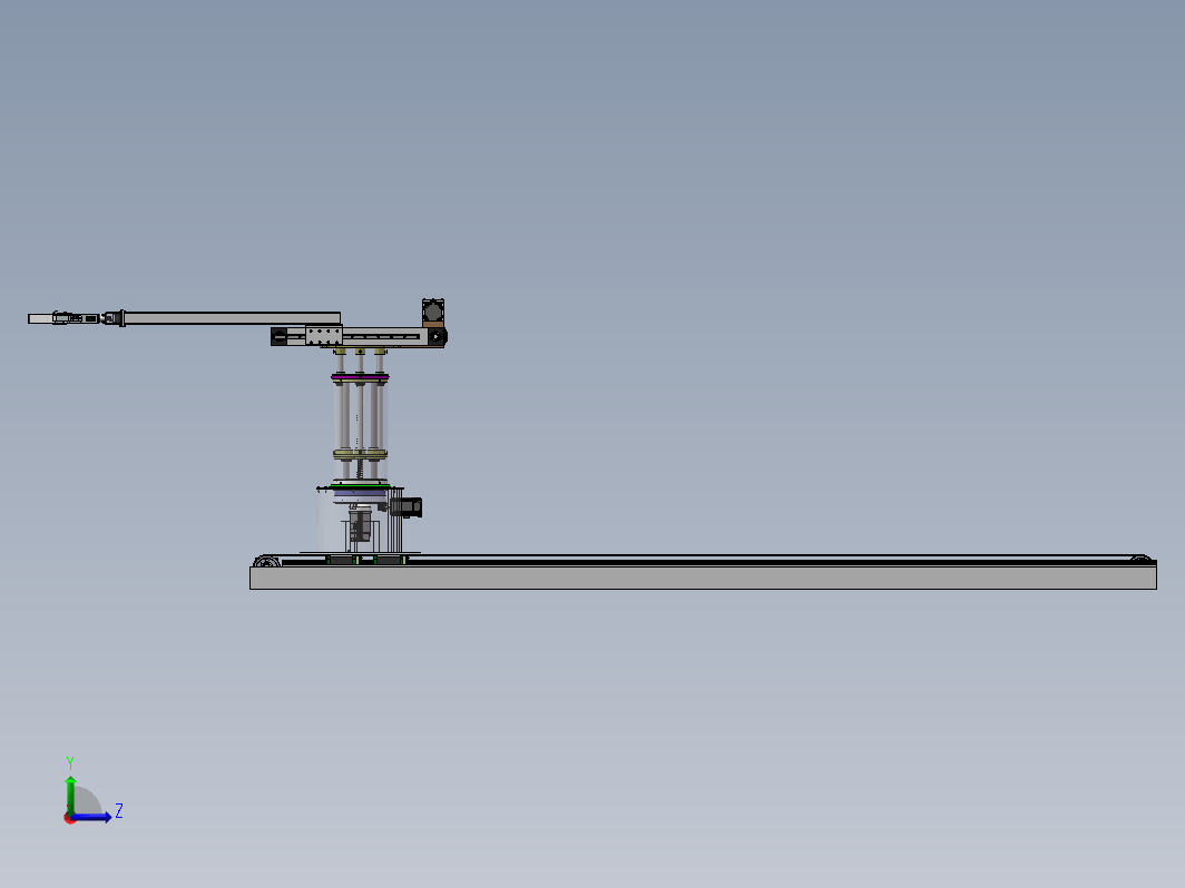 四轴机械臂发药机器人设计三维SW2020带参+CAD+说明书