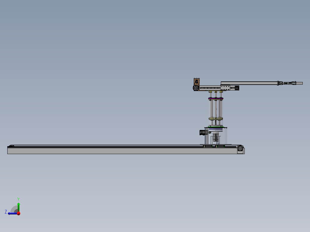 四轴机械臂发药机器人设计三维SW2020带参+CAD+说明书