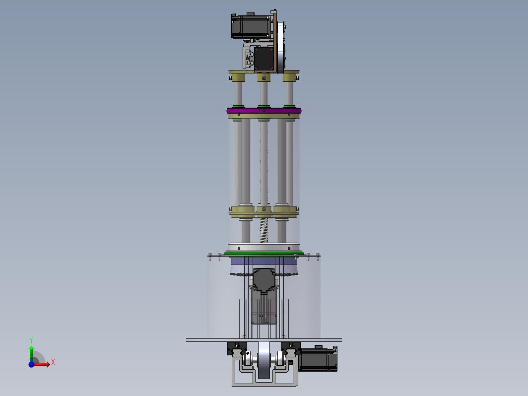 四轴机械臂发药机器人设计三维SW2020带参+CAD+说明书