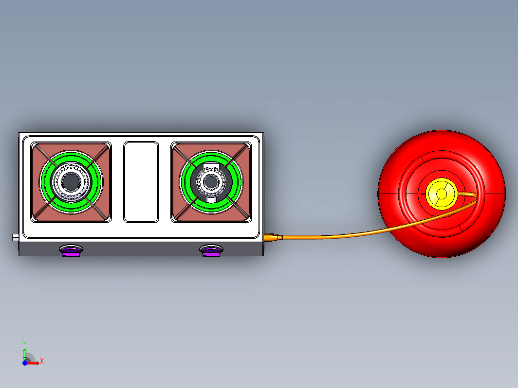 煤气灶和液化气罐