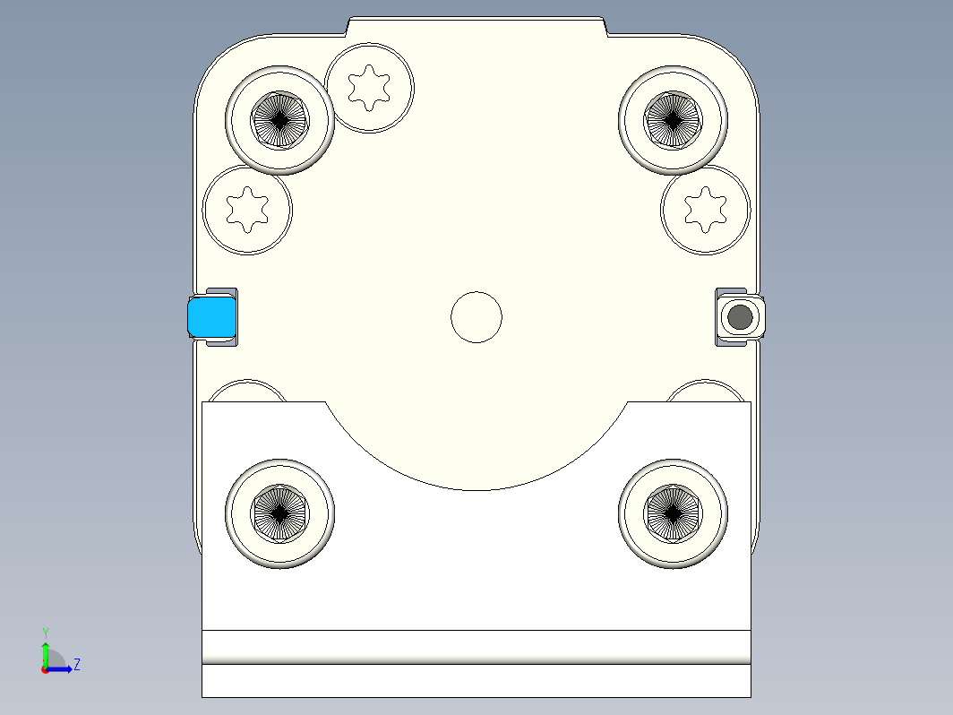 带气缸的双爪气动夹持器