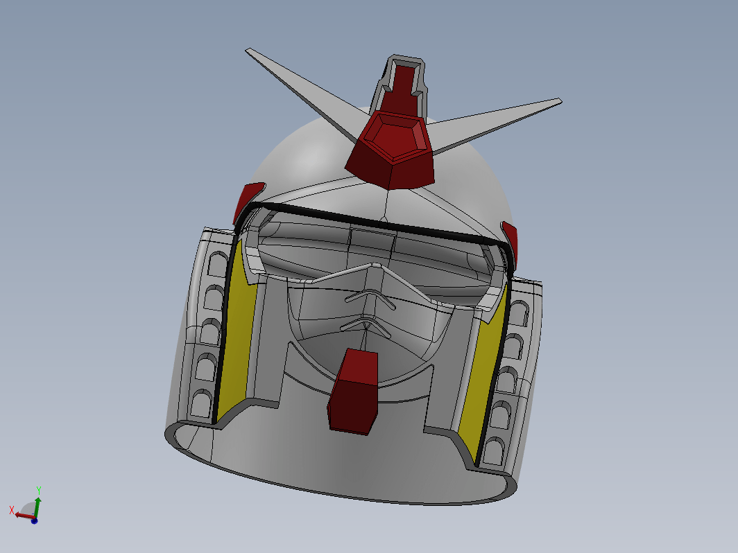 高达头部建模模型