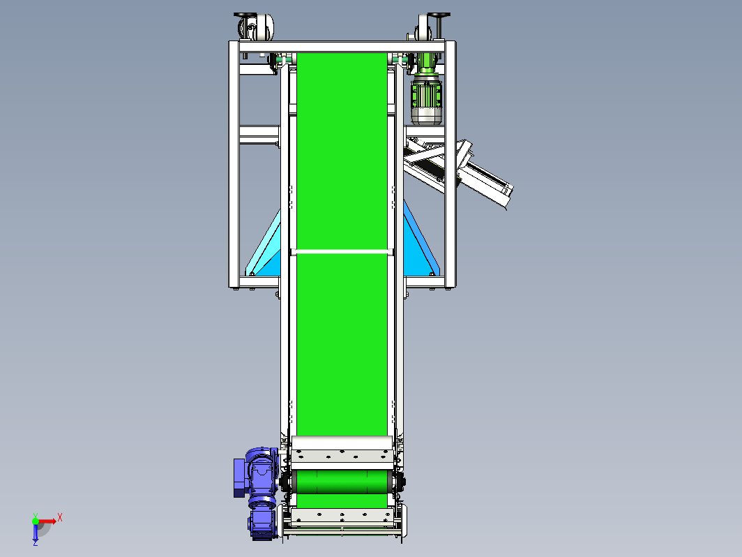 带容器的面团分配输送机