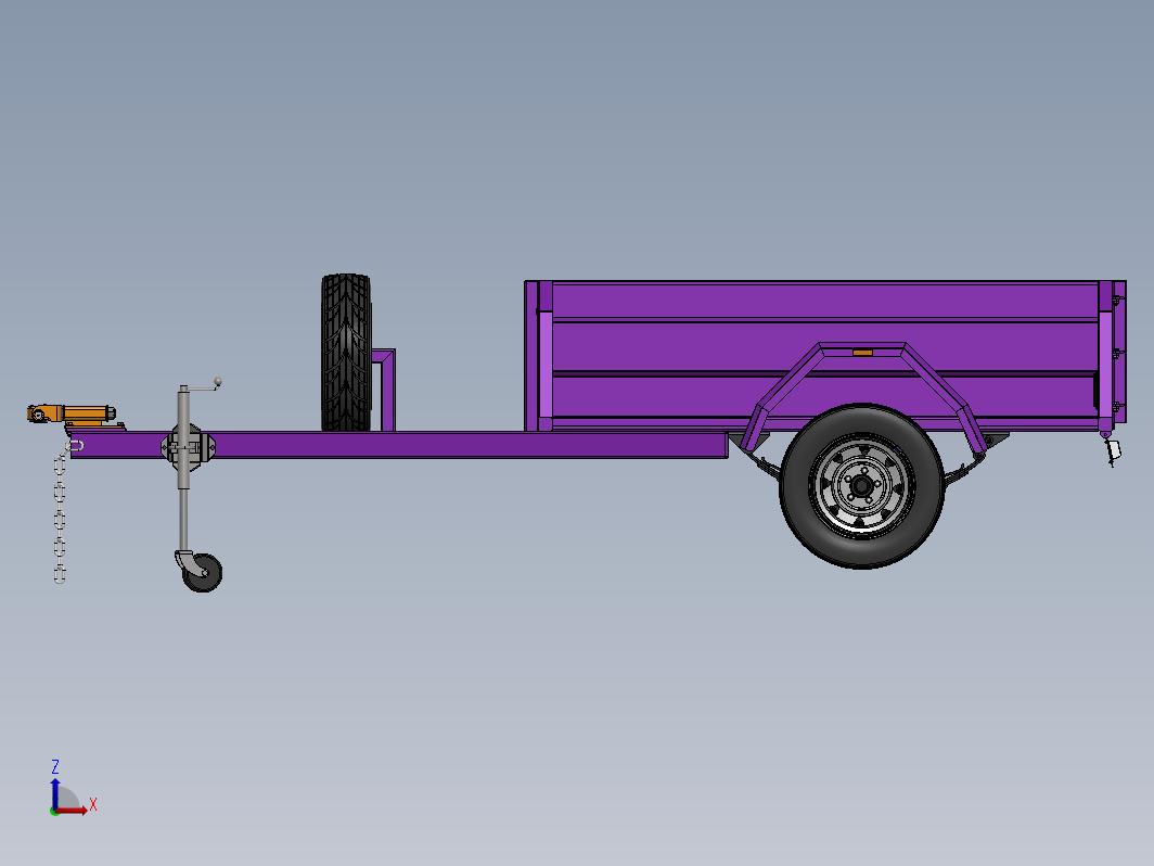 标准7x4露营拖车