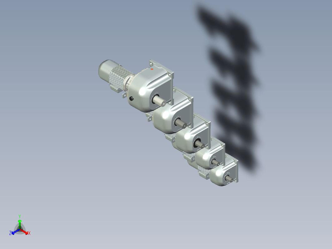 5款三菱电机减速机带刹车系列GM dbb -0,75kW