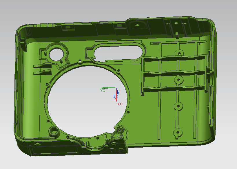 数码相机上壳复杂模具设计