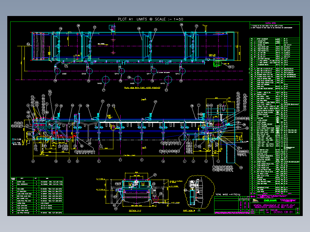 DC003 CB 01 -B- 皮带脱硫运输机