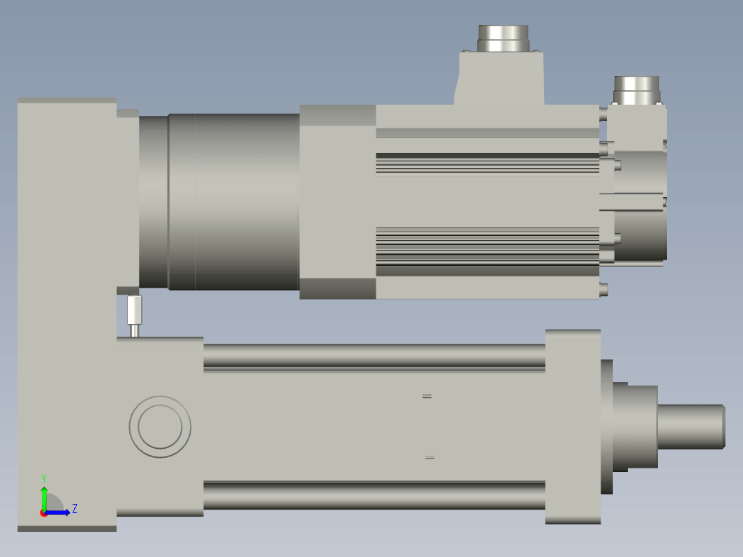 RKF110电动缸 负载3000kg 折返耳轴