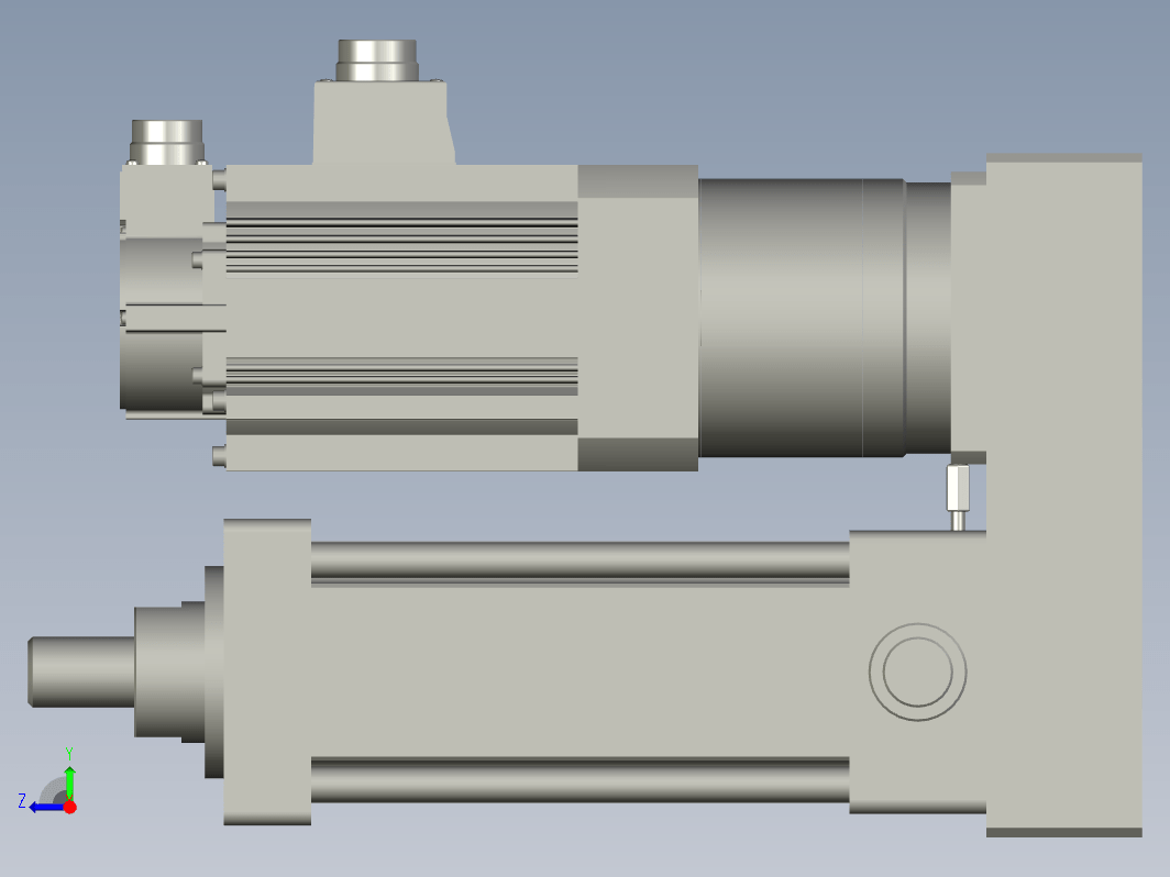 RKF110电动缸 负载3000kg 折返耳轴