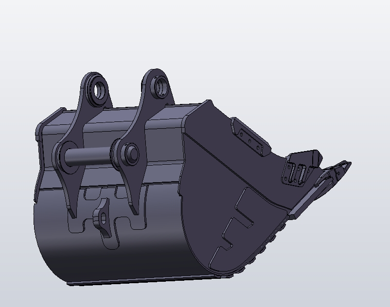 挖掘机铲斗模型设计