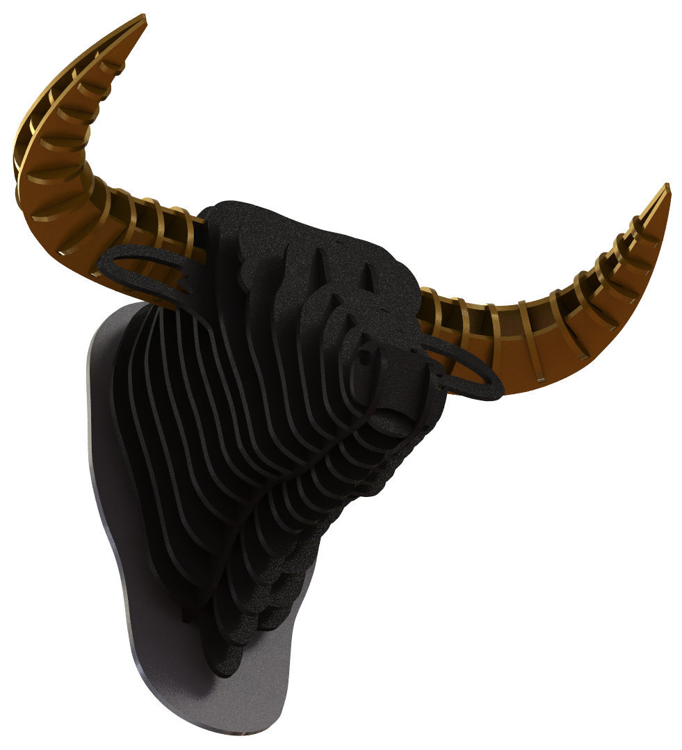 牛头拼装模型 Bull Trophy