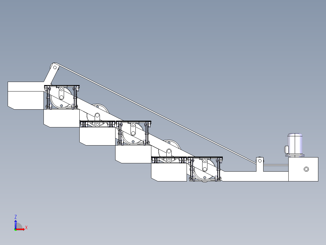 台阶可往复对换的楼梯结构