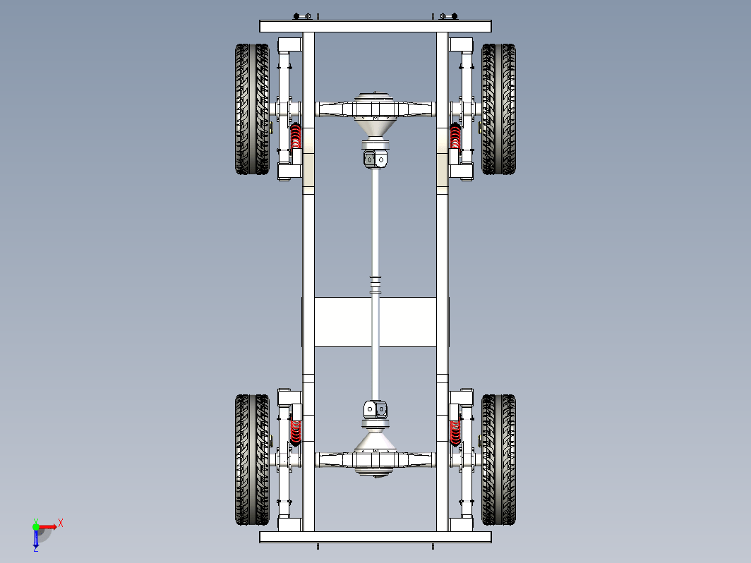 完整的汽车底盘Chassis