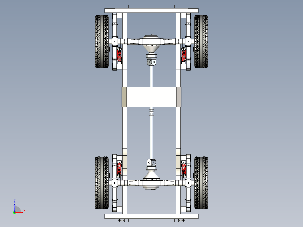 完整的汽车底盘Chassis