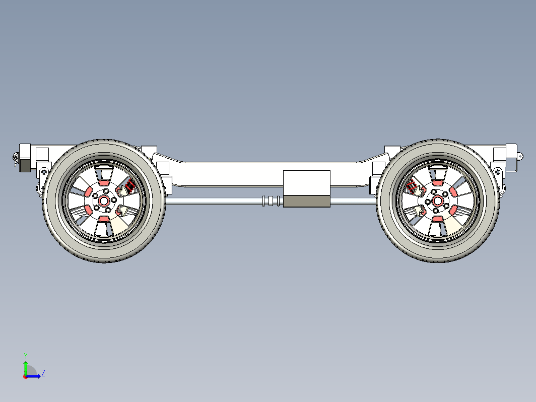 完整的汽车底盘Chassis