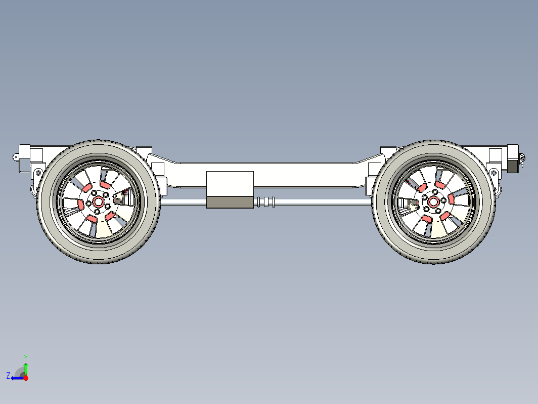 完整的汽车底盘Chassis