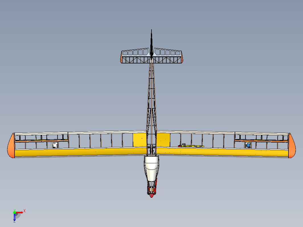 RC Glider航模结构