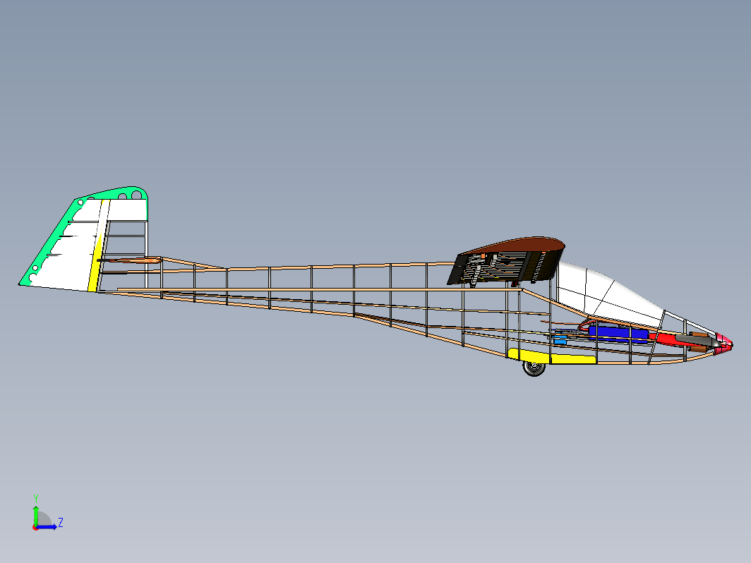 RC Glider航模结构