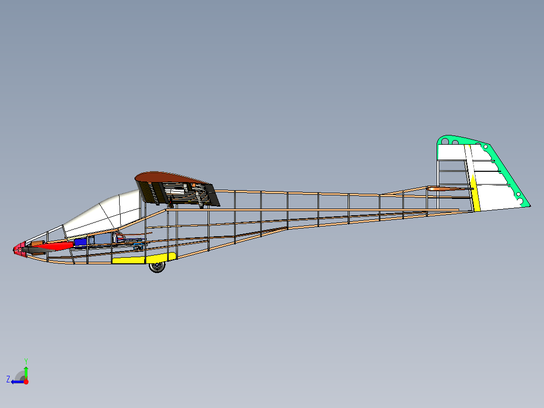 RC Glider航模结构