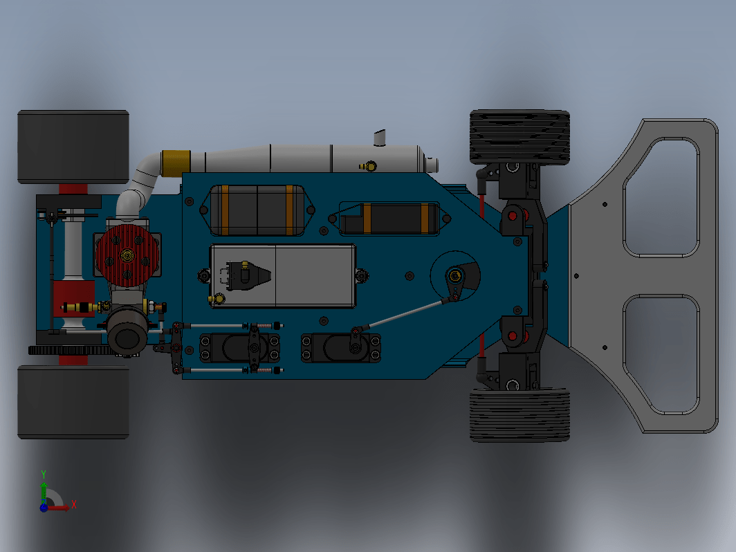 遥控无人赛车玩具设计模型