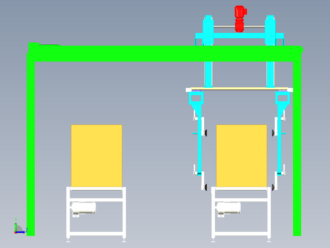 桁架机械手纸箱转运线设计