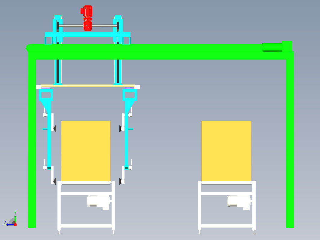 桁架机械手纸箱转运线设计