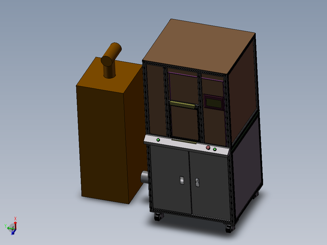 电机定子硫化清洗机3D模型