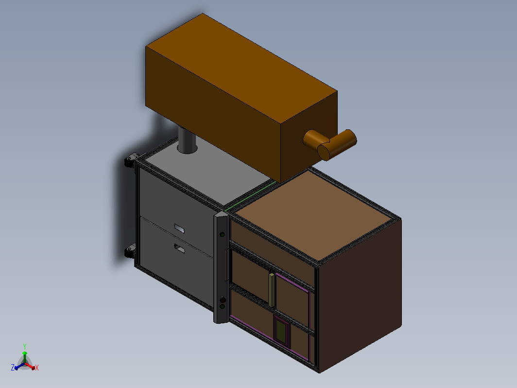 电机定子硫化清洗机3D模型