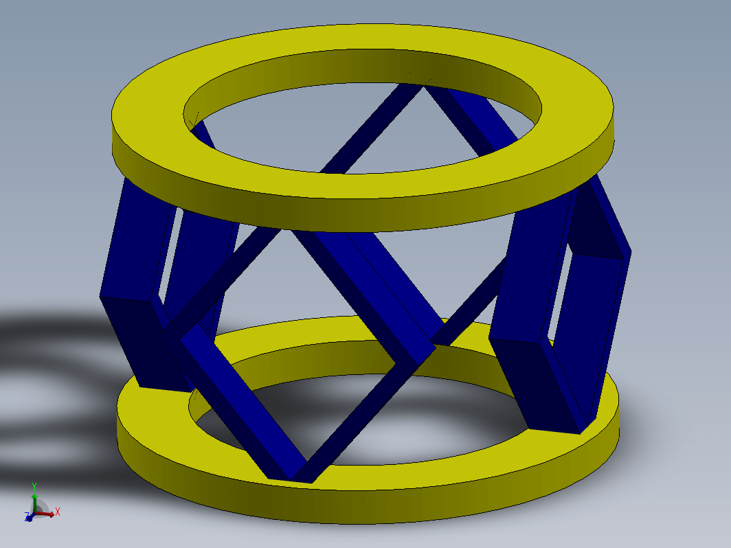 solidworks 中的平台弹簧 3D 设计