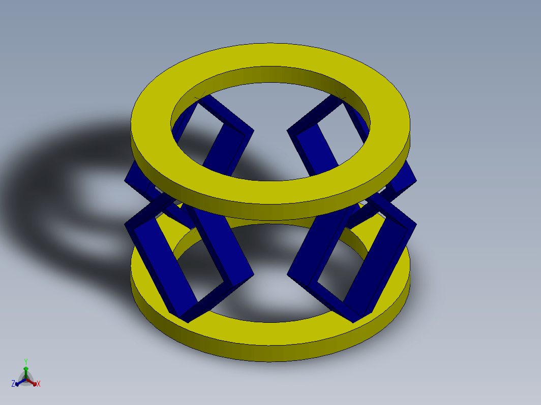 solidworks 中的平台弹簧 3D 设计