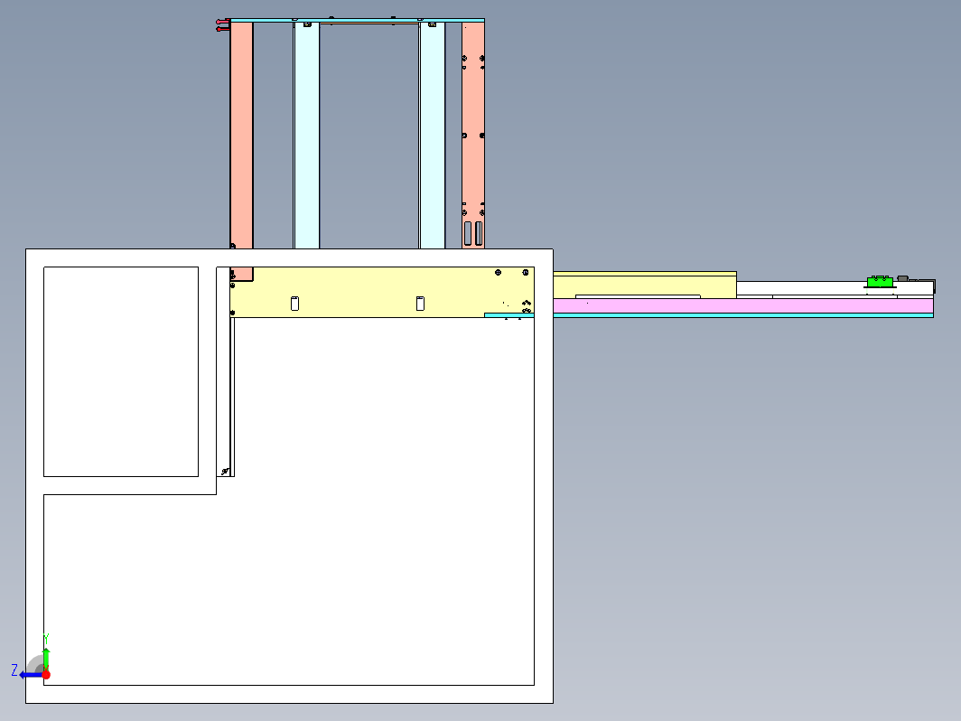 插件自动送料机3D模型