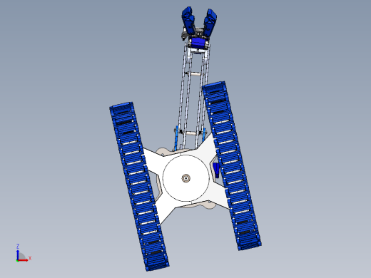 机械臂履带车3D数模图 robotic-arm缩略图