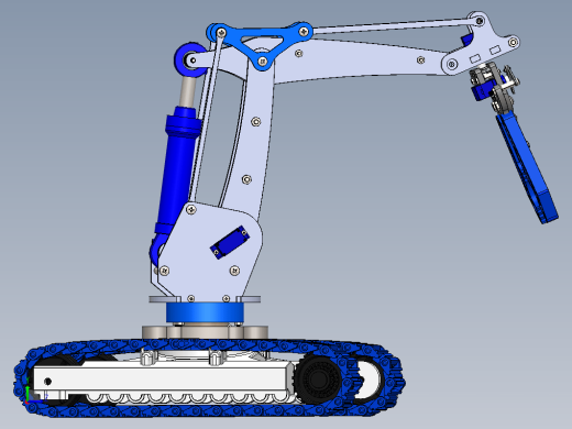 机械臂履带车3D数模图 robotic-arm缩略图