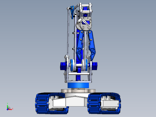 机械臂履带车3D数模图 robotic-arm缩略图