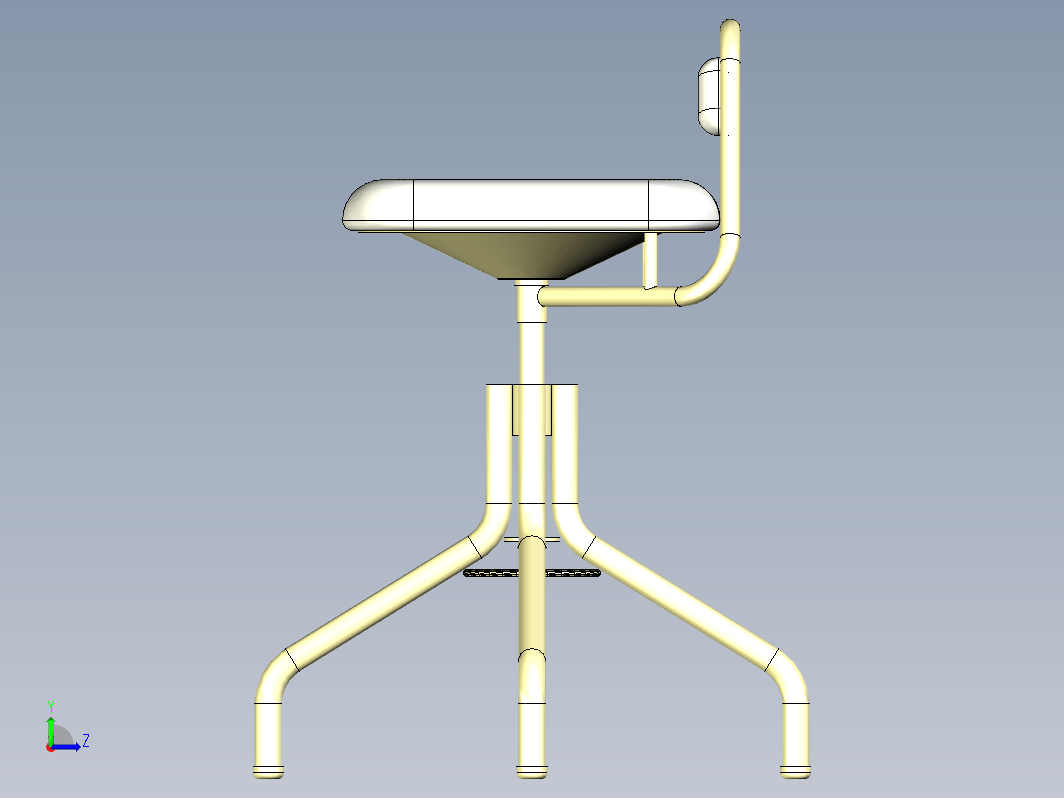 服装操作员椅模型