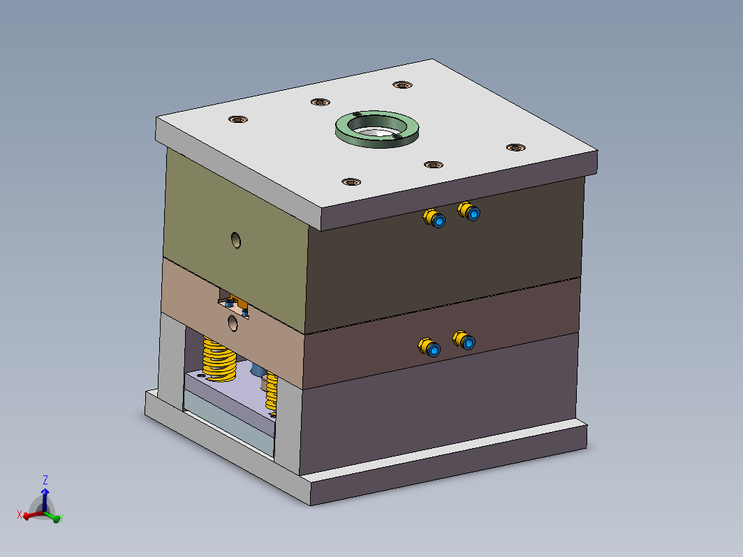 收纳盒注塑模具设计