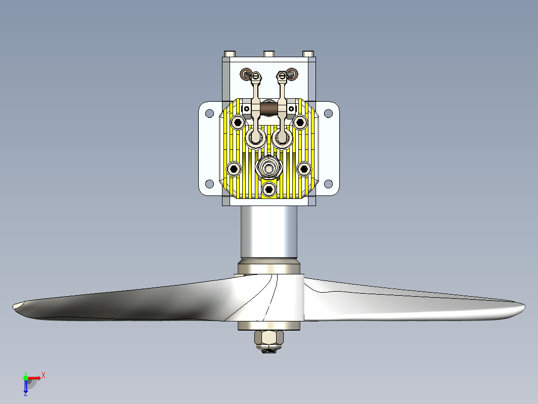 motor with propeller带螺旋桨引擎