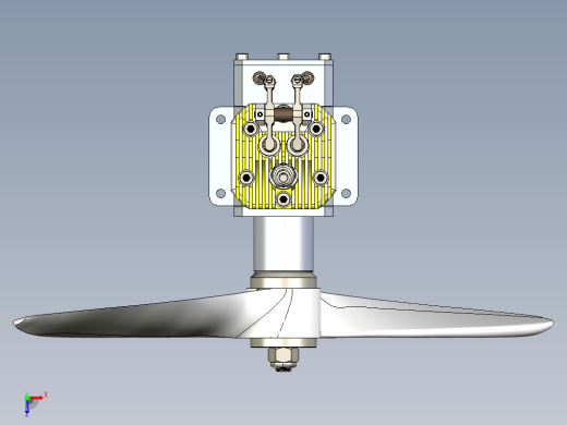 motor with propeller带螺旋桨引擎缩略图