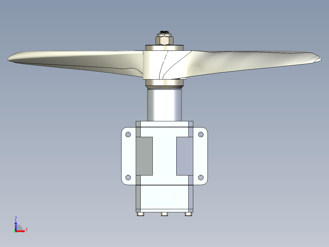 motor with propeller带螺旋桨引擎