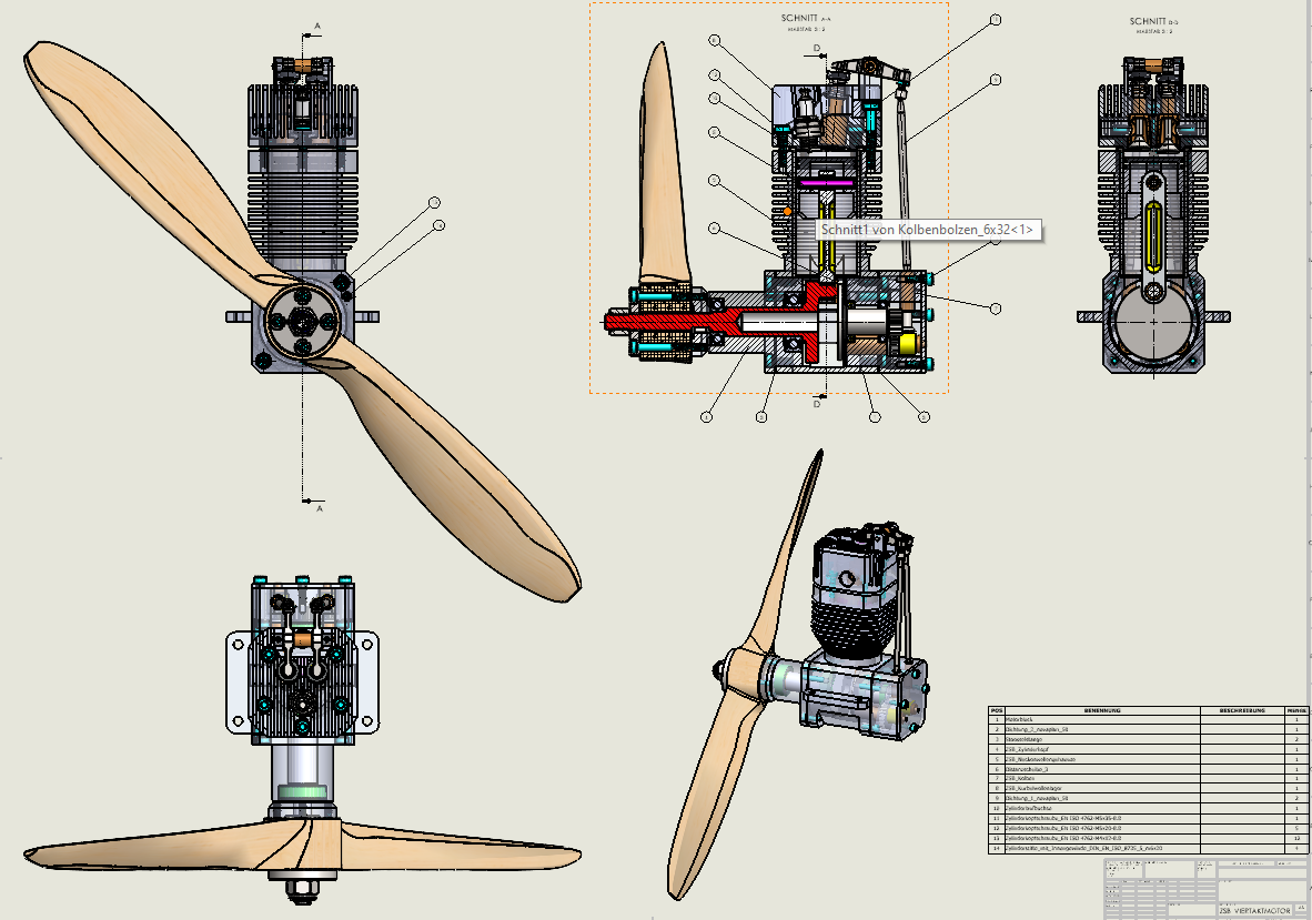 motor with propeller带螺旋桨引擎