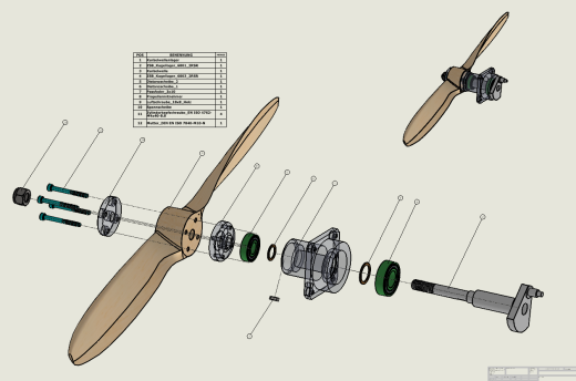motor with propeller带螺旋桨引擎缩略图