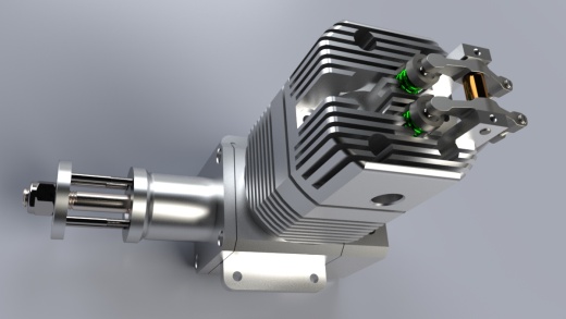 motor with propeller带螺旋桨引擎缩略图