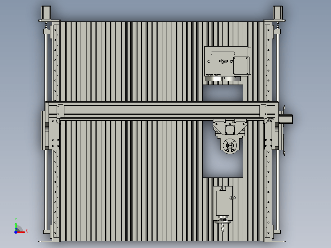 cnc 木铝雕刻机结构