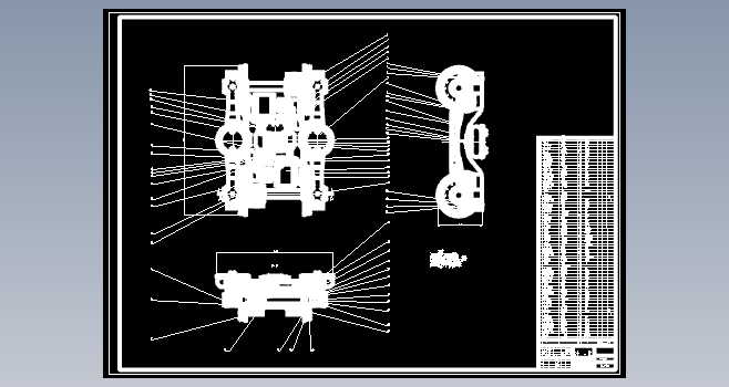 高速列车转向架设计CAD+说明