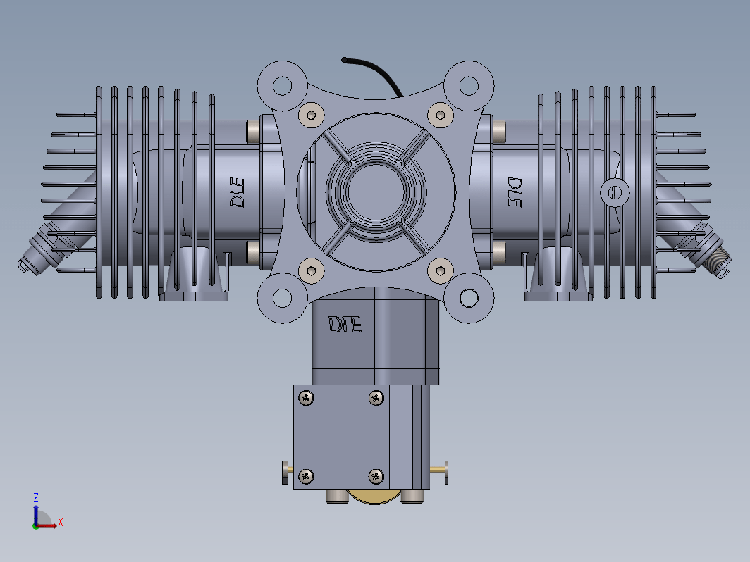 DLE 120双缸航模发动机