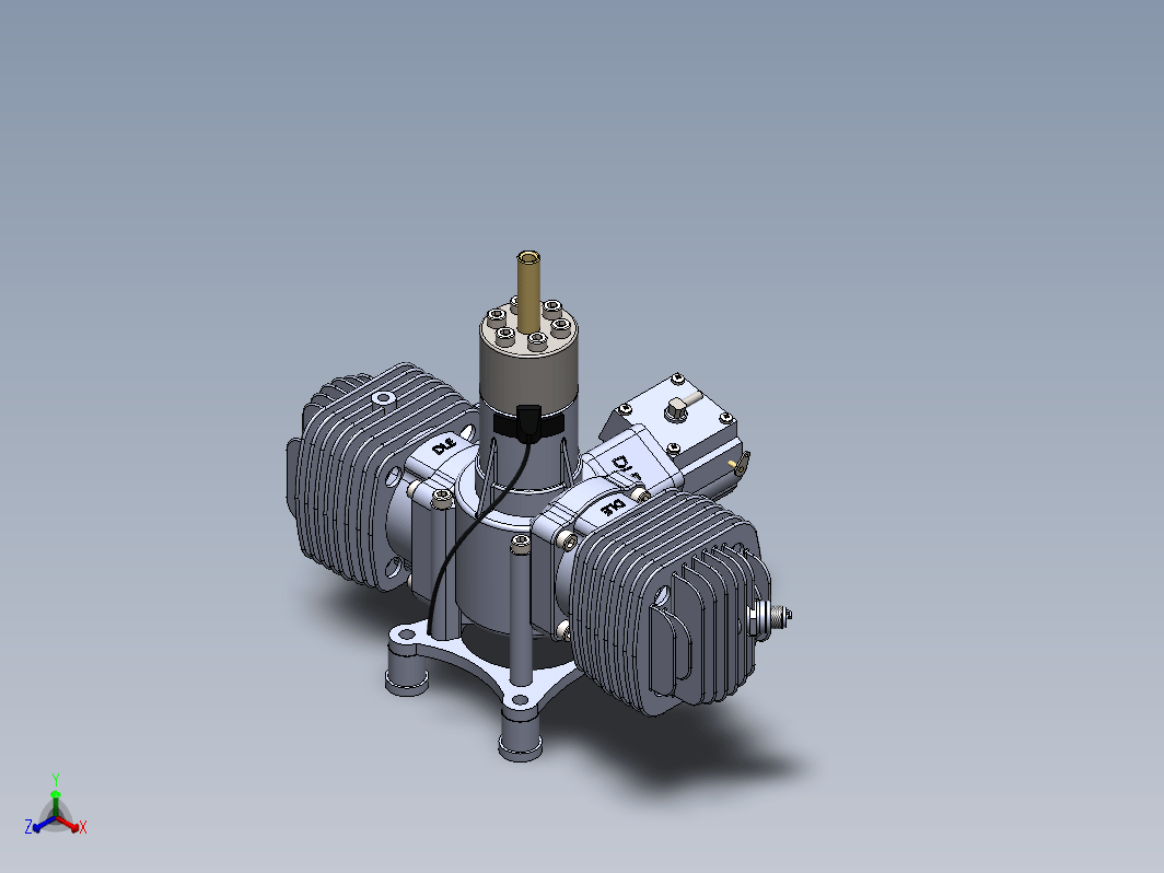 DLE 120双缸航模发动机