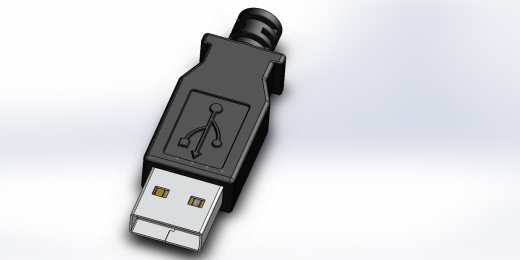 USB 接口建模缩略图